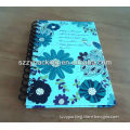 black spiral cardboard cover office notebook